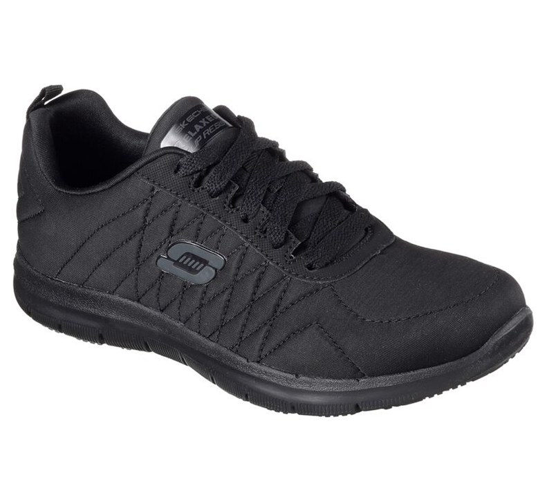 Skechers Dam Svarta Snörskor - Work Relaxed Fit: Ghenter Sr - Sverige (QUGNL-3596)